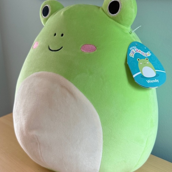 Squishmallows Green Frog Plush with Cream Belly - Picture 3 of 5